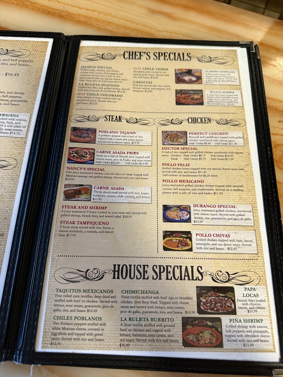 La Ruleta Mexican Restaurant Menu - Image 4