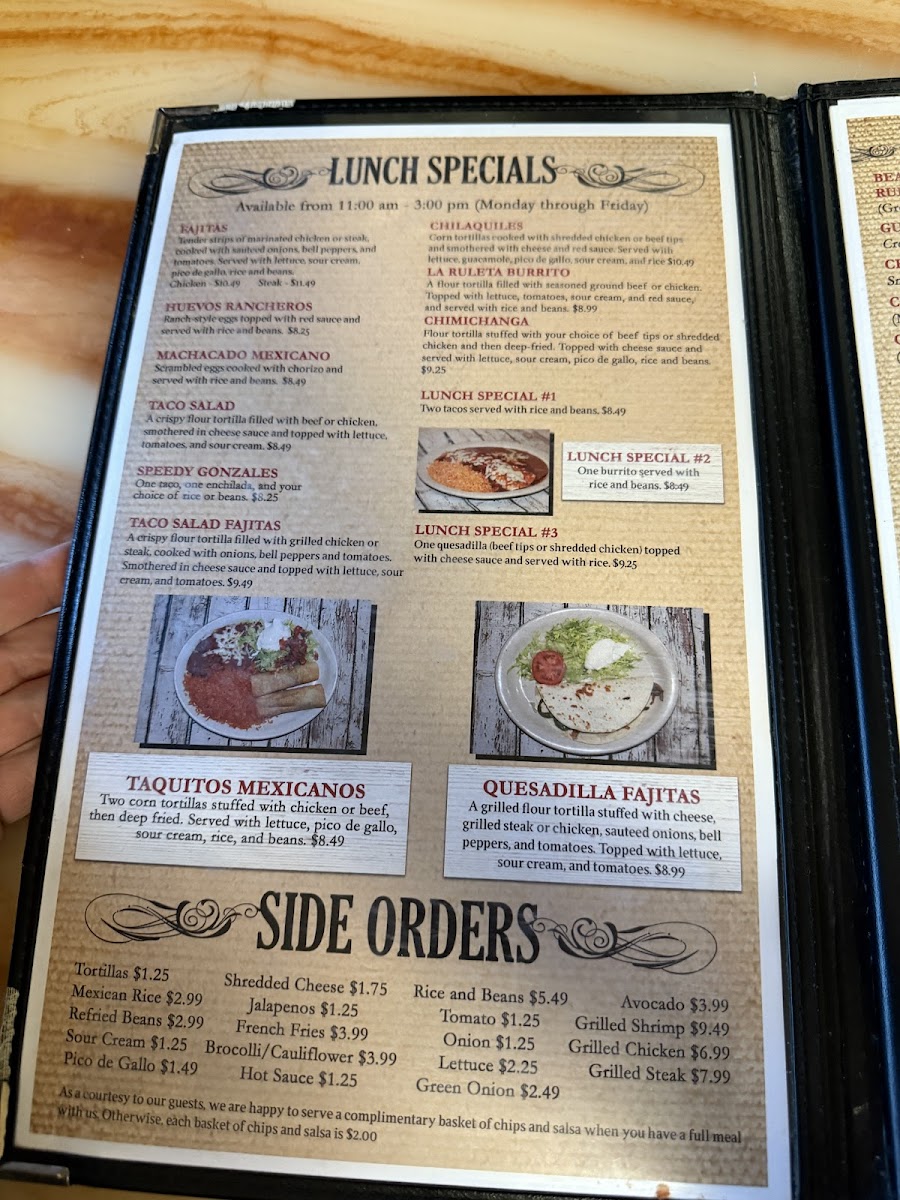 La Ruleta Mexican Restaurant Menu - Image 5